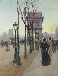 Paris--arc De Triomphe by Paul Cornoyer