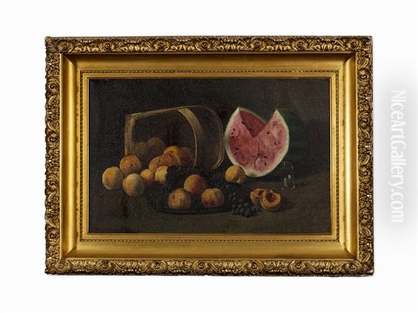 Watermelons, Peaches And Grapes - view 1