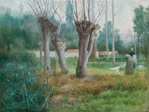 French Laundresses by Paul Cornoyer