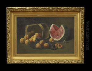 Still Life With Peaches, Grapes And Watermelon