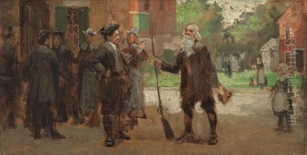 For A Long While [rip] Used To Console Himself, When Driven From Home (from Rip Van Winkle)(+ 3 Others; Set Of 4) - view 1