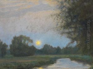 Abend An Der Wumme by Hermann Angermeyer