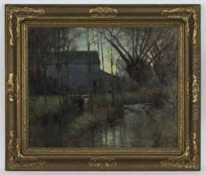 Old Inn At Dusk by Paul Cornoyer