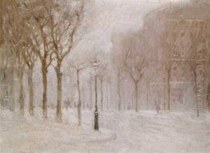 Winter, New York City by Paul Cornoyer