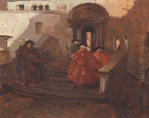 Carnival In Venice by Paul Cornoyer
