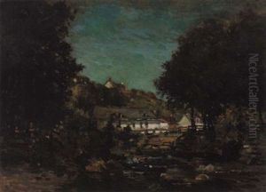Homestead By The Stream, Cos Cob by Paul Cornoyer