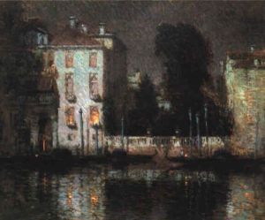 Venice At Night by Paul Cornoyer