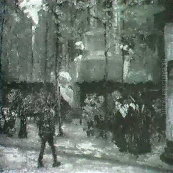 Flower Market, Place St. Sulpice - view 1