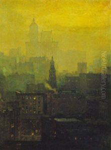 Urban Nocturne by Paul Cornoyer
