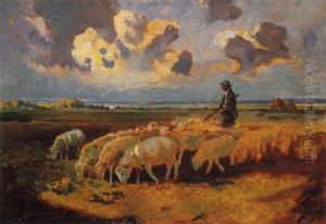 Pastore E Gregge Nella Campagna Romana, 1909