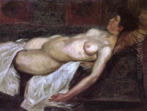 Liegender Weiblicher Akt by Umberto Coromaldi