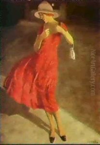 The Lady In Red by Poul Corona
