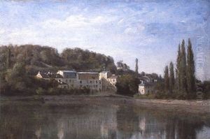 The Lady In Red by Jean-Baptiste-Camille Corot