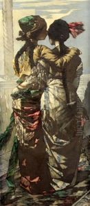 Deux Eligantes De Dos by Louis Frederic Correard