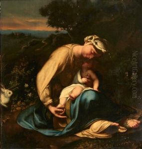 Le Repos Pendant La Fuite En Egypte, Dit Aussi <la Zingarella> Ou <la Vierge Au Lapin> by Antonio Allegri da Correggio