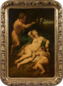 Venus Et L'amour Endormis by Antonio Allegri da Correggio