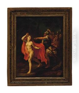 Saint John Fleeing From The Capture Of Christ by Antonio Allegri da Correggio