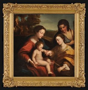 Il Matrimonio Mistico Con Santa Caterina by Antonio Allegri da Correggio