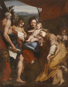 La Madonna Di San Gerolamo by Antonio Allegri da Correggio