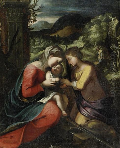 Die Mystische Vermahlung Der Heiligen Katharina - view 1