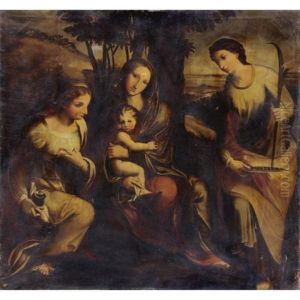 Madonna Col Bambino, Maria Maddalena E Santa Lucia