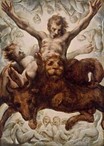 Christus Mit Den Symbolen Der Vier Evangelisten