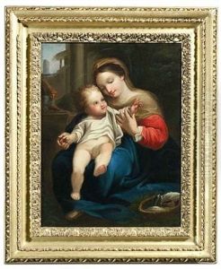 Madonna Mit Dem Korb by Antonio Allegri da Correggio