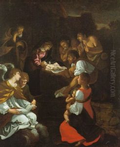 Die Anbetung Der Hirten by Antonio Allegri da Correggio