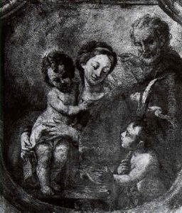Holy Family With The Infant John The Baptist by Antonio Allegri da Correggio