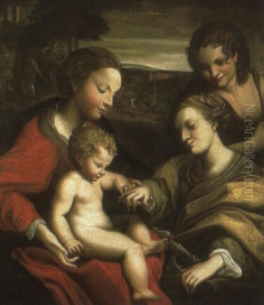 The Mystic Marriage Of Saint Catherine - view 1