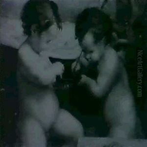 Putti Testing Their Arrows (after The Picture In The Borghese Gallery, Rome) by Antonio Allegri da Correggio
