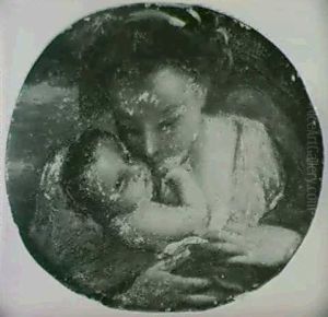 The Virgin Kissing The Child by Antonio Allegri da Correggio