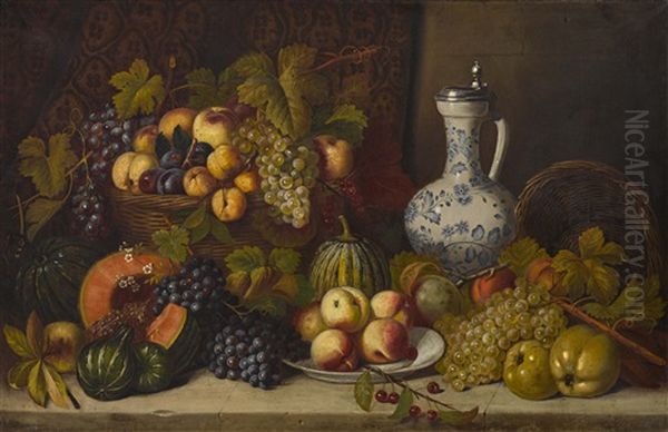 Fruchtestillleben Mit Fayencekrug - view 1