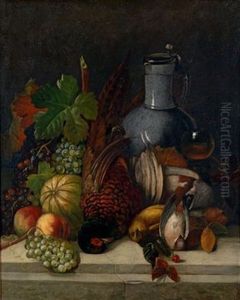 Fruchtestillleben (pair) by Joseph Correggio
