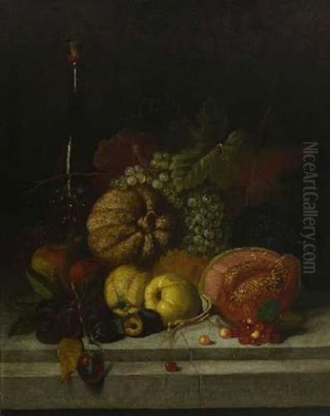 Stillleben Mit Fruchten (+ Stilleben Mit Erlegten Vogeln; 2 Works) - view 1