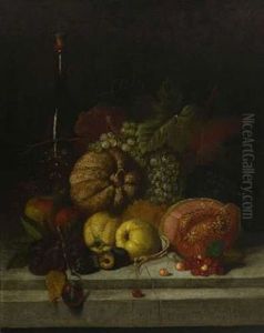 Stillleben Mit Fruchten (+ Stilleben Mit Erlegten Vogeln; 2 Works) by Joseph Correggio