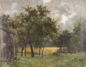 Sommerliche Landschaft Mit Huhnerstall by Ludwig Correggio