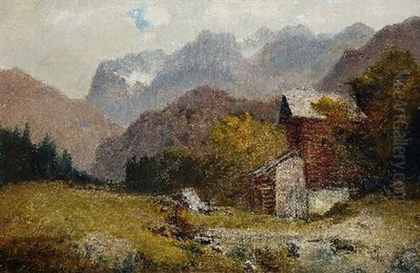 Gebirgslandschaft Mit Muhle - view 1