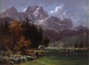 Dachsteingebirge Mit Gosausee by Ludwig Correggio