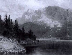 Gebirgsee (elbsee?) by Ludwig Correggio