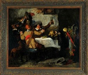 Trinkgelage Der Musketiere by Max Correggio