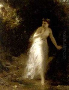 A Nymph In The Forest by Erich Correns