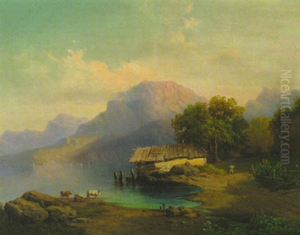 Fischerhaus Am Ufer Des Gebirgssees - view 1
