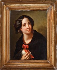 Portrait Of A Lady With A Pearl Earring