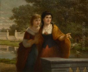 Promenade Dans Le Parc by Josef Cornelius Correns