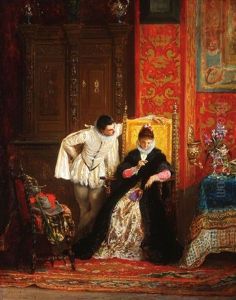 Interior Courting Scene by Arnoldo Corrodi