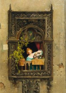 Girl By The Window by Arnoldo Corrodi