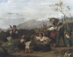 Romische Ernteszene by Arnoldo Corrodi