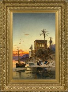 Ensemble De Deux Peintures by Hermann David Solomon Corrodi