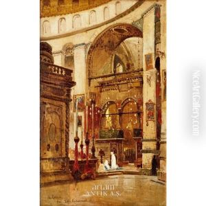 Ayasofya Ici by Hermann David Solomon Corrodi